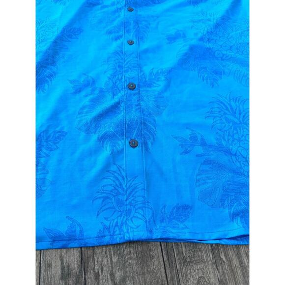 Tommy Bahama Men's Blue Islandzone Short Sleeves Button Down Shirt Size 3XLT - Picture 7 of 8